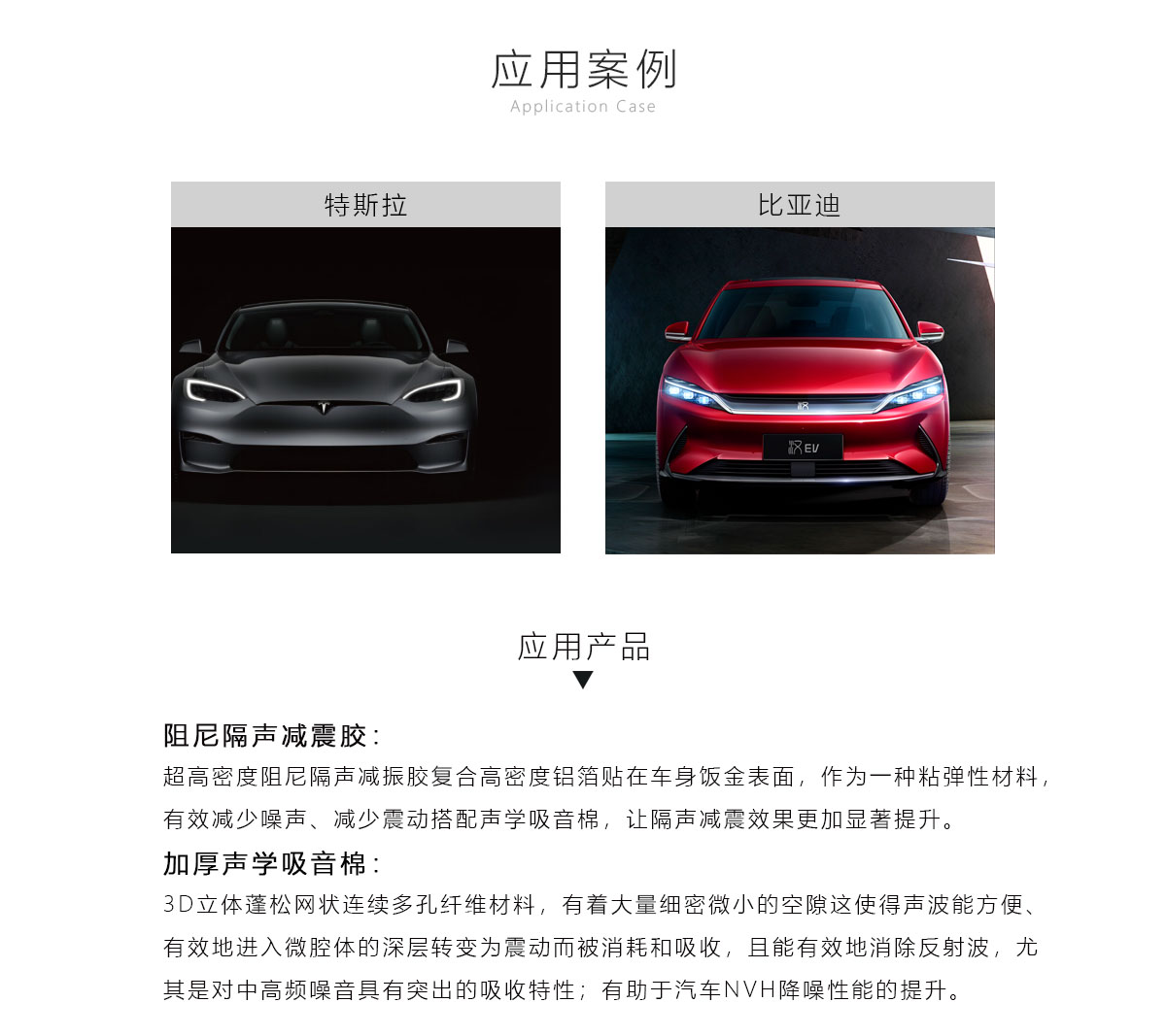 汽車降噪隔音材料應(yīng)用案例